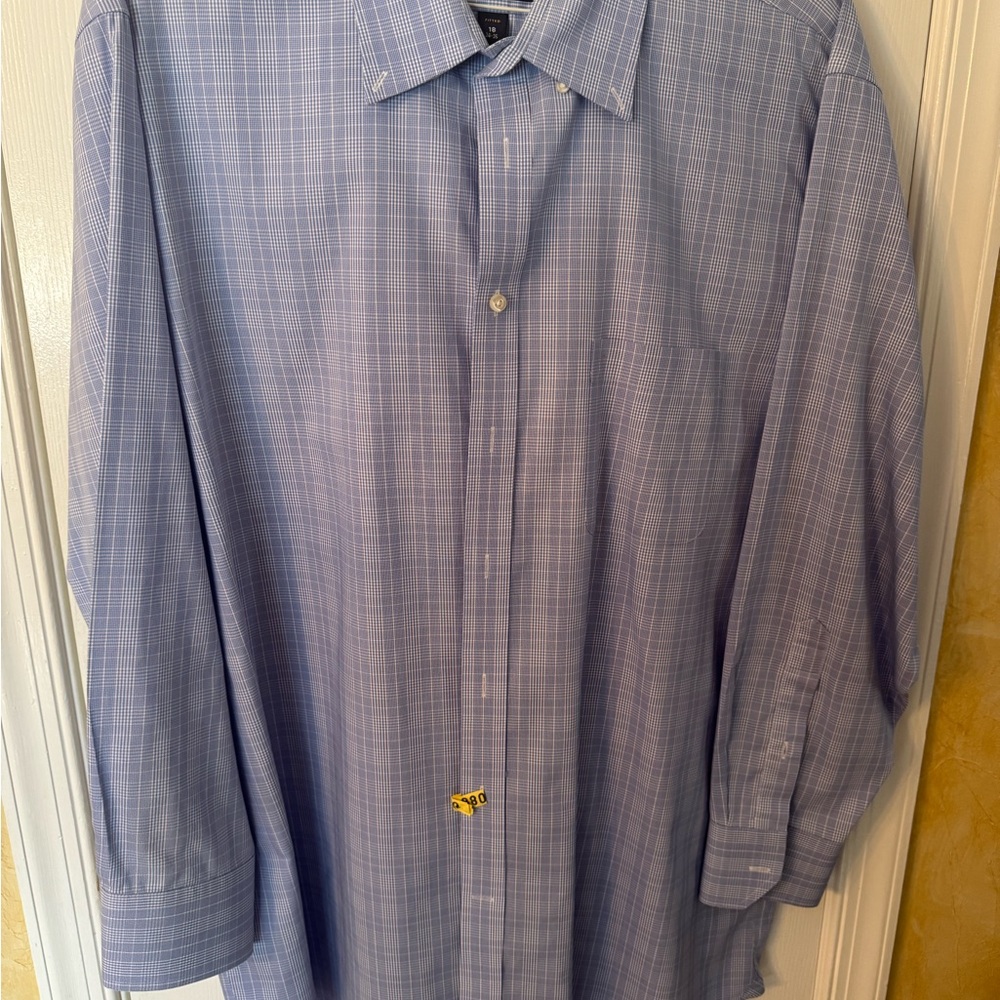 Stafford Blue Dress Shirt Classic Business Style